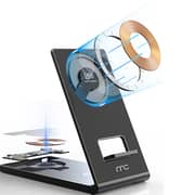 Mycandy 3-in-1 WSC-B200TR Wireless Charger Stand Black