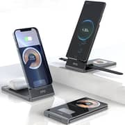 Mycandy 3-in-1 WSC-B200TR Wireless Charger Stand Black