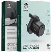 Green Lion 20W PD Wall Charger UK Black