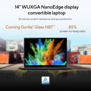 Asus Vivobook S 14 Flip 2-in-1 Convertible (2021) Laptop - AMD Ryzen 5-5600H / 14inch WUXGA / 512GB SSD / 8GB RAM / Shared AMD Radeon Graphics / Windows 11 Home / English & Arabic Keyboard / Cool Silver / Middle East Version - [TN3402QA-LZ054W]