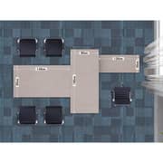 Mahmayi L Shaped Table With Storage Shelves 340x180x75cm