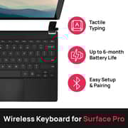 Brydge Microsoft Surface 12.3 Pro+ Eng-Arabic Keyboard Black