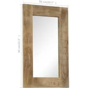 Vidaxl Solid Frame Mirror 80 x 50 cm