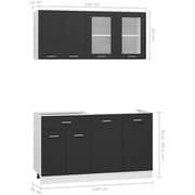 Vidaxl Kitchen Cabinet 4pc Set