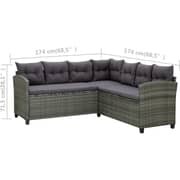 Vidaxl 6-Piece Garden Lounge Set