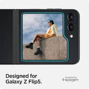 Spigen GLAStR EZ-Fit for Samsung Galaxy Z Flip 5 Screen Protector outer Front screen Tempered Glass - 2 Pack