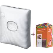 Fujifilm INSTAX SQUARE SQ LINK Printer + 20S Square Films + Stand + Album