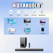 Stargold 2.1 Soundbar Bluetouch Speaker System Black