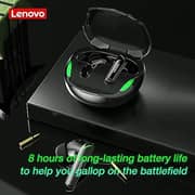 Lenovo XT92 ThinkPlus Wireless Gaming Earbuds Black