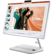Lenovo IdeaCentre AIO 3 22IAP7 All-in-One (2022) Desktop - 12th Gen / Intel Core i5-12450H / 21.5inch FHD / 512GB SSD / 8GB RAM / Shared Intel UHD Graphics / Windows 11 Home / English & Arabic Keyboard / White / Middle East Version - [F0GG004HAX]