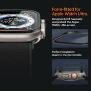 Spigen GLAStR SlimPro Screen Protector Black Apple Watch Ultra 49mm