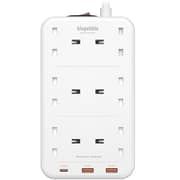 Blupebble BP-PSTRIP6-WH 6 Plug Surge Protection Power Strip 3250W