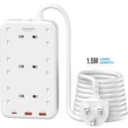 Blupebble BP-PSTRIP6-WH 6 Plug Surge Protection Power Strip 3250W