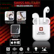 Swiss Military Delta 3 Wireless In‑Ear Earbuds - White