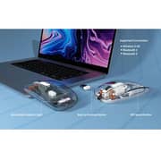 Max & Max Wireless MXM-T-900 Crystal Transparent  Mouse Grey