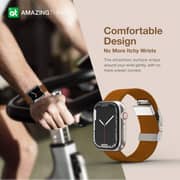 Amazing Thing Titan Weave Apple Watch Band 45mm Black