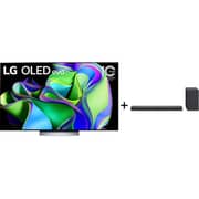 LG OLED65C3 4K UHD Television 65inch (2023 Model) + SC9S Soundbar 3.1.3CH 400W Bundle