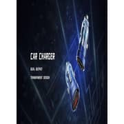 Recci Dual Output Fast Car Charger 33 Watts Clear Blue