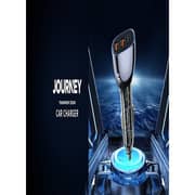 Recci Triple Output Fast Car Charger 93 Watts Transparent Blue