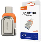 Recci USB 3.0 To Type C OTG Adaptor Grey