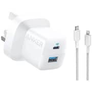 Anker 323 Charger With Cable White - B2331K21