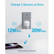 Anker 323 Charger With Cable White - B2331K21