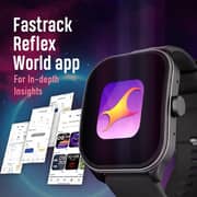 Titan 38086PP04 Fastrack Reflex Power Smartwatch Black