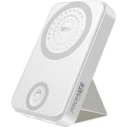 Promate 3-in-1 Wireless Powerbank 10000mAh White POWERMAG-TRIO.WHITE