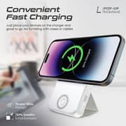 Promate 3-in-1 Wireless Powerbank 10000mAh White POWERMAG-TRIO.WHITE