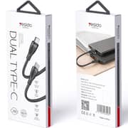Yesido Type-C To Type-C Data Sync Charging Cable 30cm Black