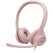 Logitech 981-001281 H390 Wired On Ear Headset Rose