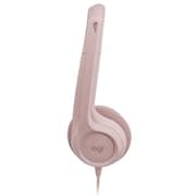 Logitech 981-001281 H390 Wired On Ear Headset Rose