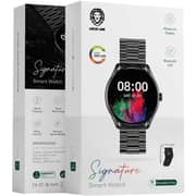Green Lion GNSIGSWSL Signature Smart Watch Silver