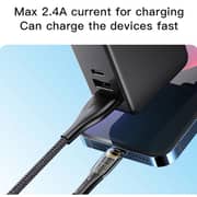Yesido USB To Lightning Data Sync Charging Cable 1.2m Black