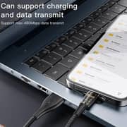 Yesido USB To Lightning Data Sync Charging Cable 1.2m Black