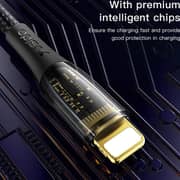 Yesido USB To Lightning Data Sync Charging Cable 1.2m Black
