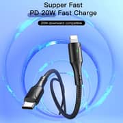Yesido Type-C To Lightning Data Sync Charging Cable 1.2m Black