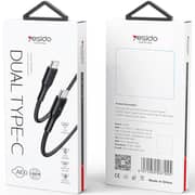 Yesido Type-C To Type-C Data Sync Charging Data Cable 1.2m Black