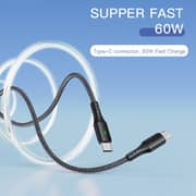 Yesido Type-C To Type-C Data Sync Charging Data Cable 1.2m Black