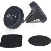 DCU Magnetic car mount for smartphones, with strong magnetic hold and vent mounted easily adjustable and firm grip, Black