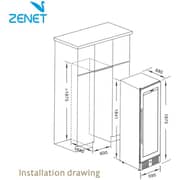 Zenet Stainless Steel Wine Cooler 495 Litres ZWC495DZS