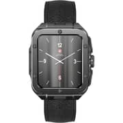 Swiss Military ALPS 2 Smartwatch Black With Black Leather Strap