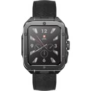 Swiss Military ALPS 2 Smartwatch Black With Black Leather Strap