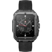 Swiss Military ALPS 2 Smartwatch Black With Black Leather Strap