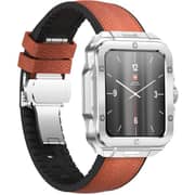 Swiss Military ALPS 2 Smartwatch with Brown Leather Strap - Silver