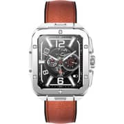 Swiss Military ALPS 2 Smartwatch with Brown Leather Strap - Silver