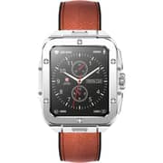 Swiss Military ALPS 2 Smartwatch with Brown Leather Strap - Silver