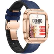 Swiss Military ALPS 2 Smartwatch with Blue Leather Strap - Rose Gold