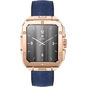 Swiss Military ALPS 2 Smartwatch with Blue Leather Strap - Rose Gold