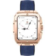 Swiss Military ALPS 2 Smartwatch with Blue Leather Strap - Rose Gold